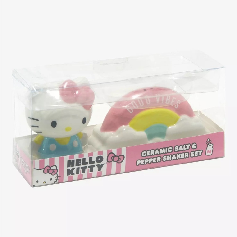Hello Kitty Good Vibes Ceramic Salt & Pepper Shaker Set